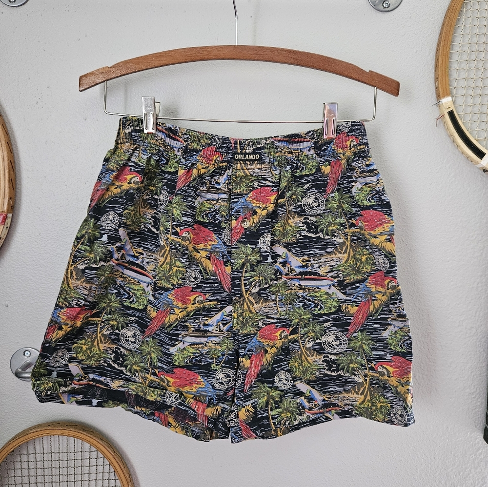 Jimmy Buffet's Margheritaville Hawaiian Tropical Parrot Boxers Orlando Small